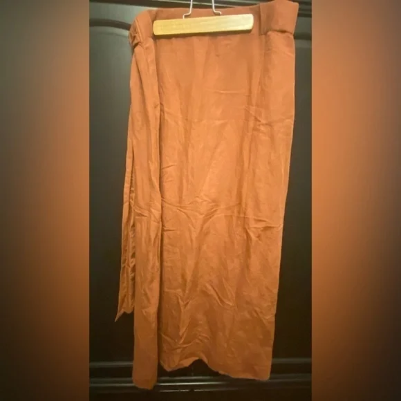 By Anthropologie Apron Open-Side Midi Skirt - Picture 7 of 7